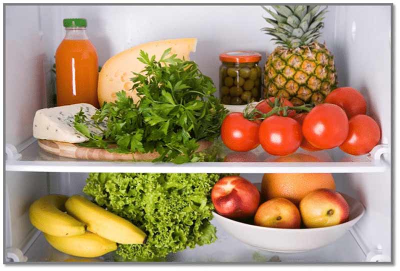 چیدمان مواد غذایی
