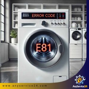 کد خطای ماشین لباسشویی بوش E81