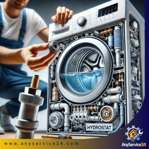 چرا ماشین لباسشویی آبگیری نمی‌کند؟ بررسی خرابی هیدروستات