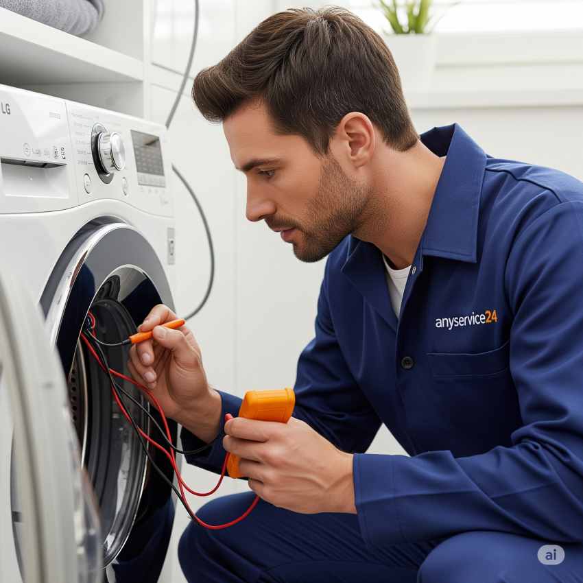 رفع مشکل روشن نشدن ماشین لباسشویی ال جی