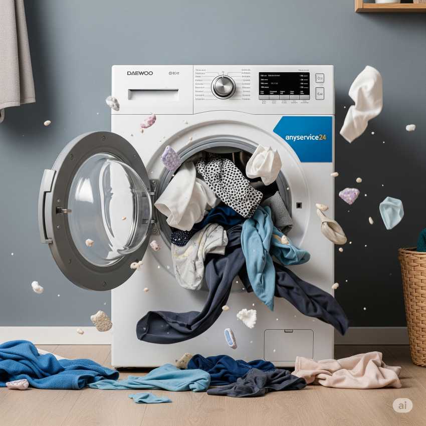 علت لرزش و صدای غیرعادی ماشین لباسشویی دوو